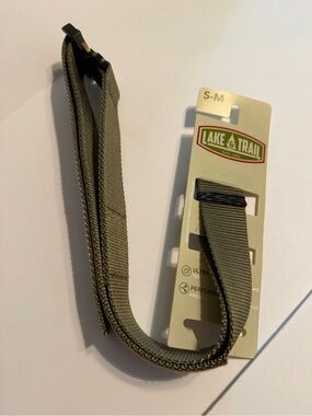 Lake & Trail Olive Green Tactical Webbing Belt for Men
